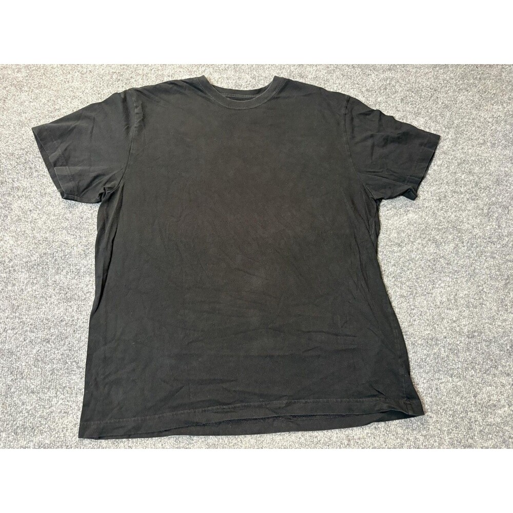 Banana Republic Shirt Mens L Black Short Sleeve Crew Neck Tagless Cotton Tee